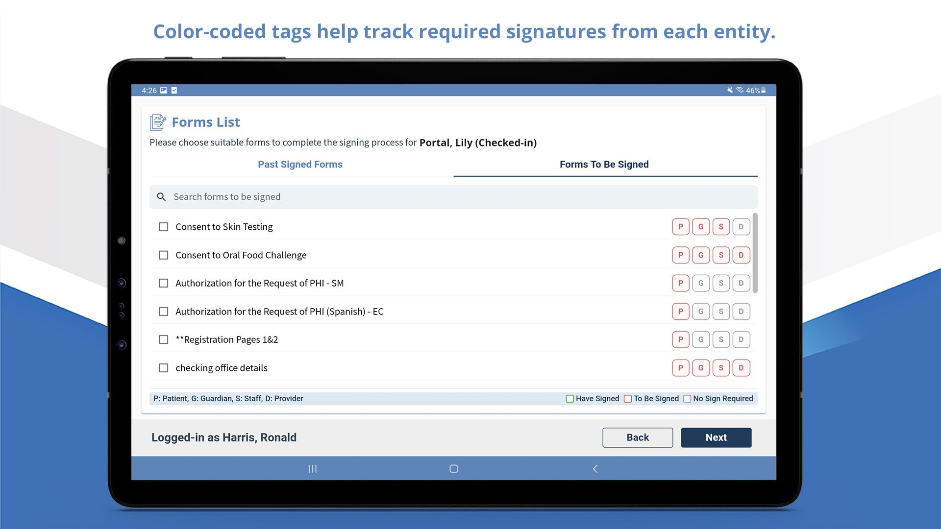 best form signing app for medical practices