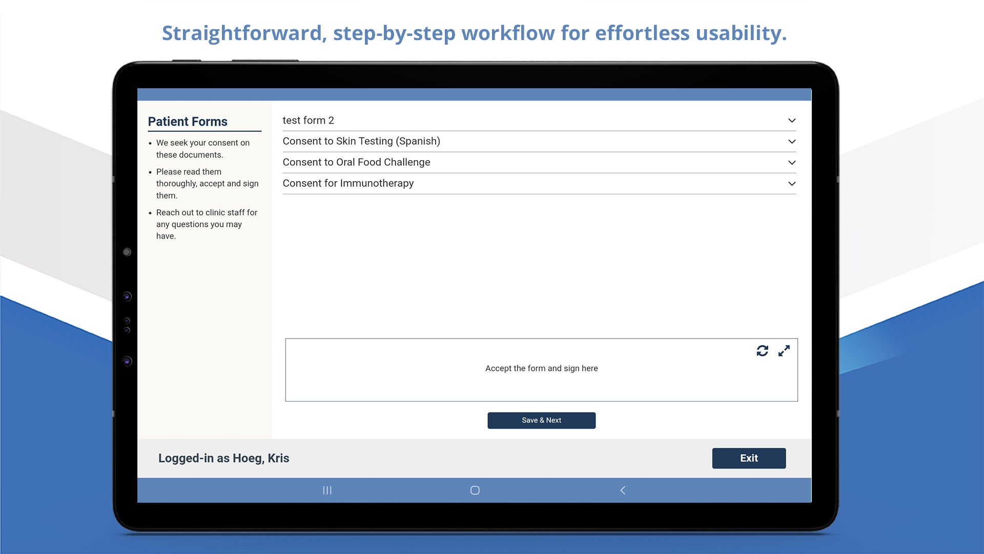 esignature app for medical clinics