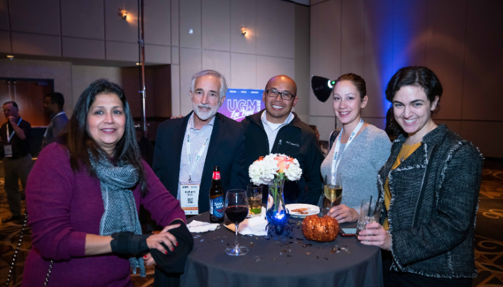 UGM attendees pose for a photo during Meditab's UGM event.