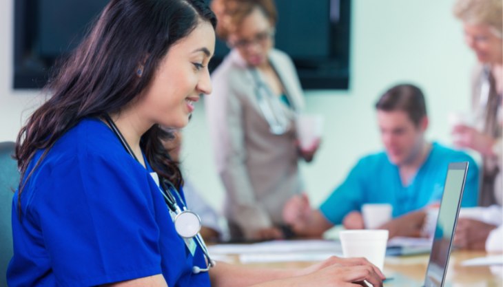 Medical staff with an EHR billing system for ICD-10 Codes