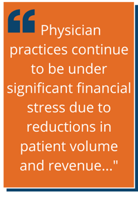 A Block Quote Discussing the Financial Losses Due to Reduced Patient Volume