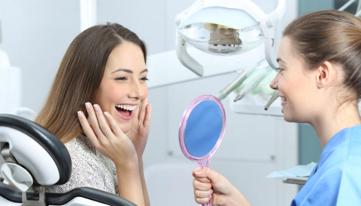 Dental Practice With a Happy Patient