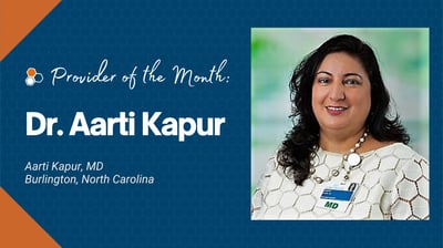 Dr Aarti Kapur Mental Health Collaborative Care - Provider of the Month