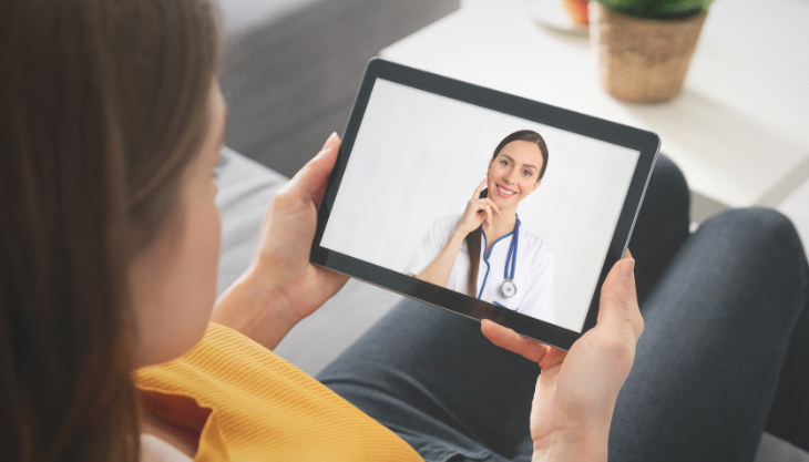 Fertility Patient in a Telehealth Call