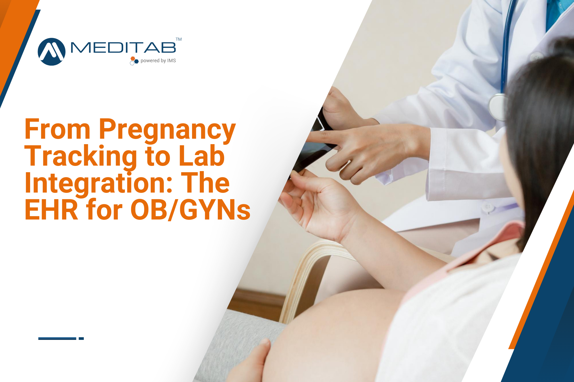 An OB/GYN utilizes the IMS EHR system to easily receive, show, and explain ultrasound results.