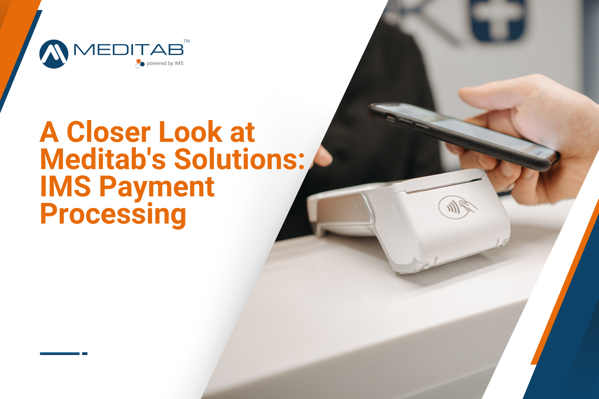 A patient pays their clinic bills through IMS Payment Processing and experiences the convenience of advanced medical payment systems. 