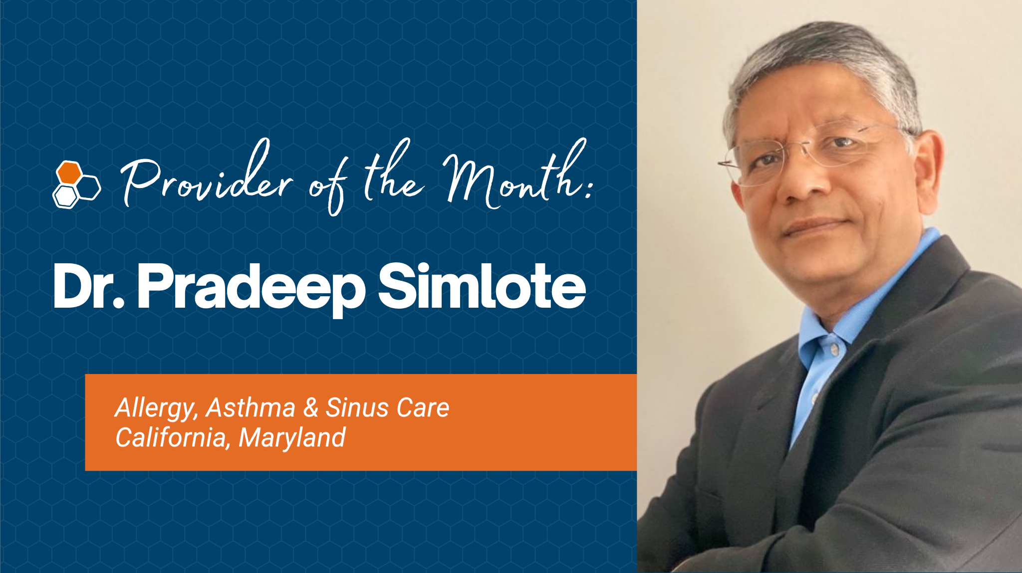 Dr. Pradeep Simlote Provider of the Month