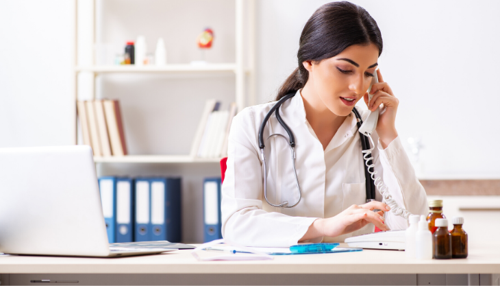 Doctor Telehealth Phone Call