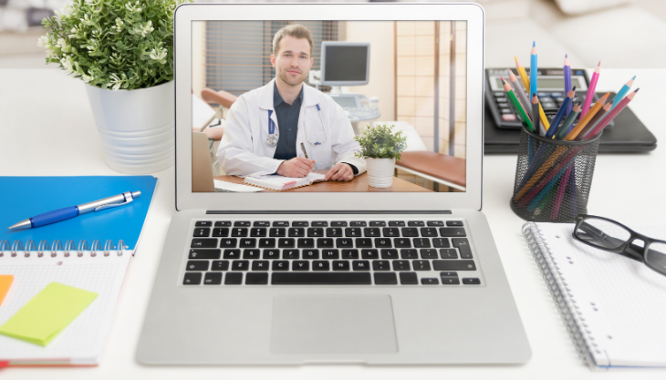 A Doctor on a Telemedicine Session