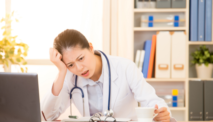 a medical provider frustrated with office inefficiency