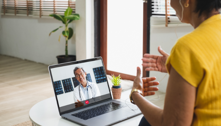 FQHC Patient on a Mental Health Telemedicine Call