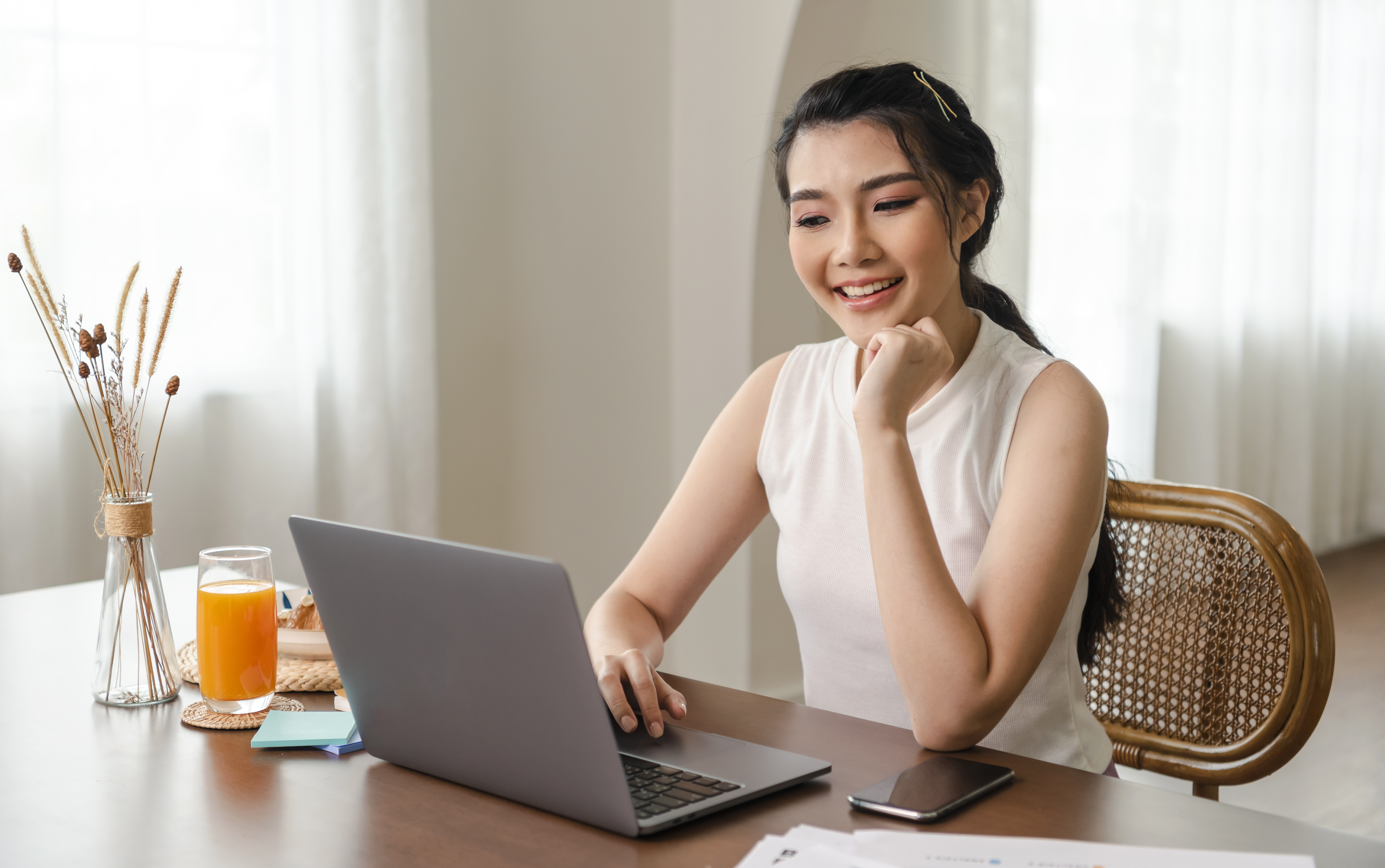 patient using a healthcare portal